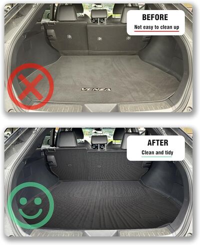 Cargo Liner Compatible with 2025 Toyota 4Runner Trunk Mat Back Seat Cover Protector Trunk Liner(Backrest Mats+Trunk Mat) in Saudi Arabia