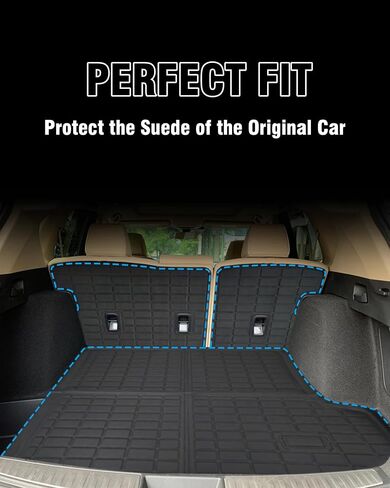 Cargo Liner Compatible with 2025 Toyota 4Runner Trunk Mat Back Seat Cover Protector Trunk Liner(Backrest Mats+Trunk Mat) in Saudi Arabia