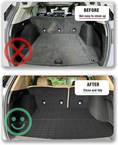 Cargo Liner Compatible with 2025 Toyota 4Runner Trunk Mat Back Seat Cover Protector Trunk Liner(Backrest Mats+Trunk Mat) in Saudi Arabia