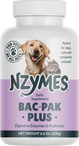 Nzymes® Bac-Pak Plus 100 Grams Digestive Enzymes and Probiotics for Digestion, Loose Stools, Diarrhea, Constipation, Improved Nutrient Uptake - Made in The USA in Saudi Arabia