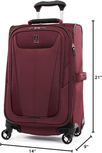Travelpro Maxlite 5 Softside Expandable Luggage with 4 Spinner Wheels, Lightweight Suitcase, Men and Women, Forest Green, 2-Piece Set (21/25) in Saudi Arabia