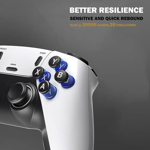 Retro Gaming Console, Plug and Play Video Game Console Built in 40000+ Games,28 Classic Emulators, 4K High Definition HDMI Output for TV with Dual Controllers in Saudi Arabia