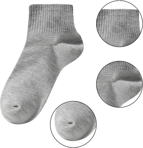 choyaxo 3 Pairs White Ankle Socks Athletic Crew Socks for Women in Saudi Arabia