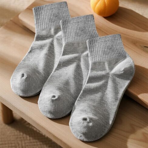 choyaxo 3 Pairs White Ankle Socks Athletic Crew Socks for Women in Saudi Arabia