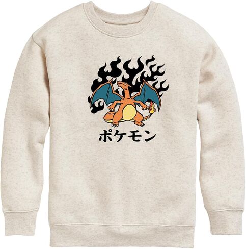 HYBRID APPAREL - Pokémon - Charizard Flash Fire - Toddler & Youth Crewneck Fleece Sweatshirt in Saudi Arabia
