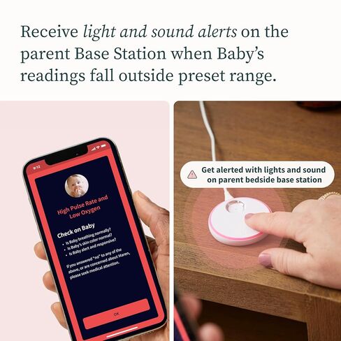 Owlet Dream Sock® - جهاز مراقبة الأطفال الذكي المعتمد من إدارة الأغذية والعقاقير (FDA) - تتبع معدل النبض المباشر (القلب) والأكسجين عند الرضع - تلقي الإخطارات in Kuwait