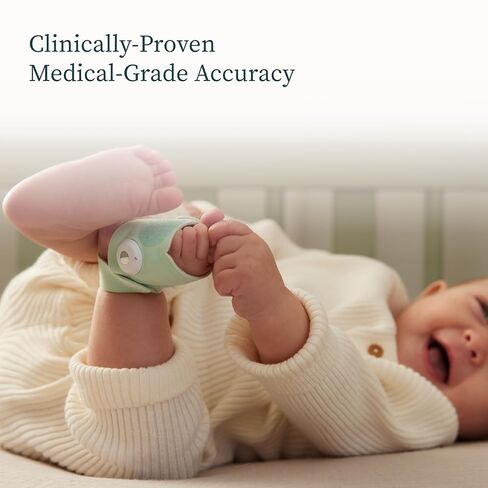 Owlet Dream Sock® - جهاز مراقبة الأطفال الذكي المعتمد من إدارة الأغذية والعقاقير (FDA) - تتبع معدل النبض المباشر (القلب) والأكسجين عند الرضع - تلقي الإخطارات in Kuwait