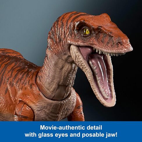 Mattel Jurassic World Hammond Collection Dinosaur Action Figure Toy Troodon Species, Premium Movie Design Glass Eyes & 14 Points Articulation in Saudi Arabia