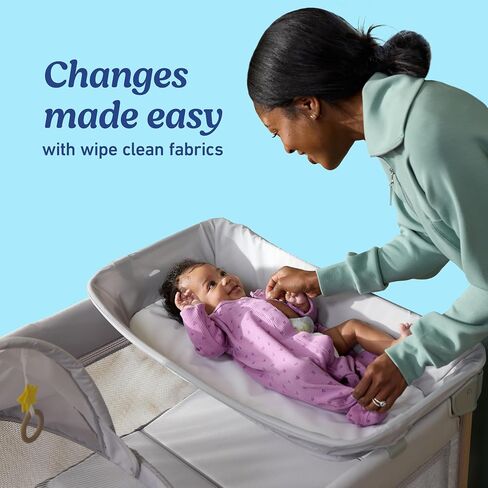 Graco Pack 'n Play CareSuite Bassinet Lux Playard، سكاي in Saudi Arabia