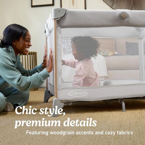 Graco Pack 'n Play CareSuite Bassinet Lux Playard، سكاي in Saudi Arabia
