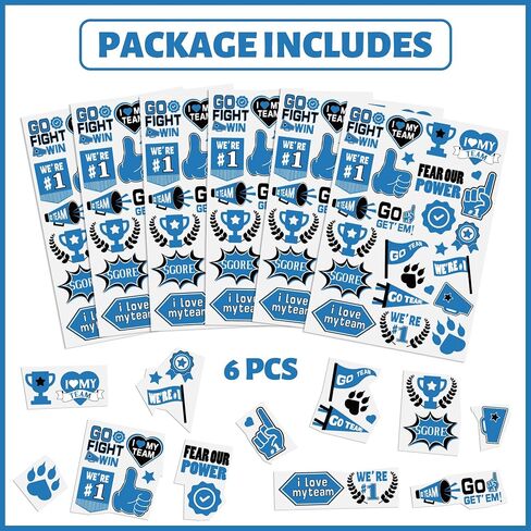 ملصقات الوشم المؤقتة للروح - 72 PCS Green Black Spirit Sports Supplies Glitter Contlull Cute Pack Party Decorations Supplies للأطفال المراهقين الكبار. in Kuwait