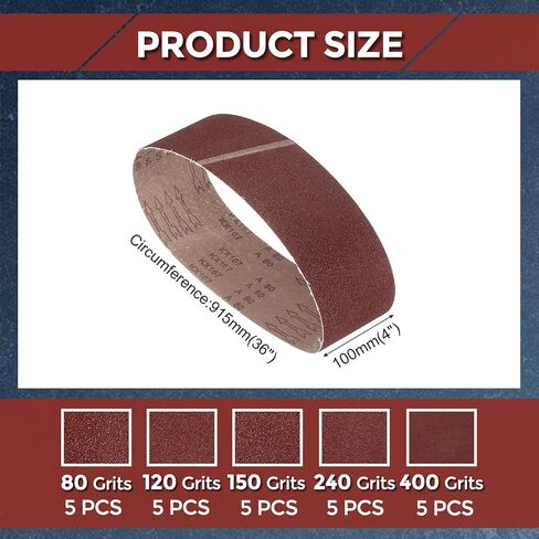 10 Pcs Sanding Belts 3 x 18 Inch 40/60/80/100/120 Grit Aluminum Oxide Abrasive Sandpaper for Belt Sander Metal Grinding Wood Working Weld Rust Removal in Saudi Arabia
