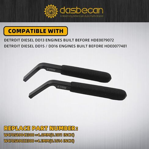 مجموعة أدوات توقيت Dasbecan متوافقة مع Detroit Diesel DD13 DD15 DD16 TDC ، أداة ضبط محرك عمود الحدبات توقيت TDC تحديد موقع دبوس محافظ خط الوقود مقبس W470589104000 W470589001500 in Saudi Arabia