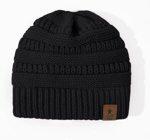 Century Star Baby Satin Lined Beanie for Girls Boys, Kids Warm Knitted Winter Hats for Infant Toddler Unisex Cap in Saudi Arabia