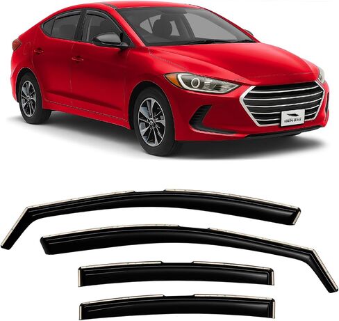 Voron Glass in-Channel Extra Durable Rain Guards for Hyundai Palisade 2020-2025, Window Deflectors, Vent Window Visors, 4 Pieces - 200927 in Saudi Arabia