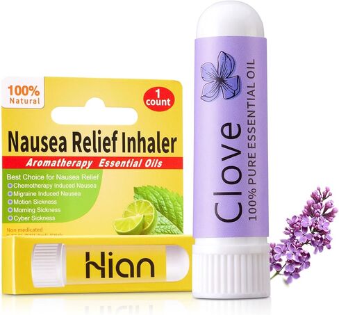 Hion Nausea Relief Inhaler-Mint, 100% Natural Essential Oils Inhalers in Kuwait