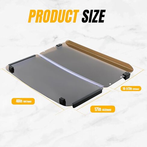 KUAFU Tinted Windscreen Compatible with 1985-1995 Yamaha G2 G9 Golf Cart Windshield Fold Down in Saudi Arabia