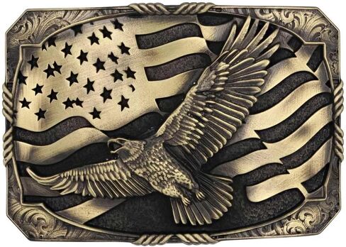 Montana Silversmiths Sofaring Eagle Collection Collection Buckle (American Pride - Cull Color) in Saudi Arabia