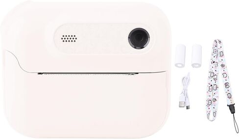 كاميرا Sanpyl للطباعة الفورية للأطفال، كاميرا رقمية للأطفال بدقة 48 ميجابكسل 1080 بيكسل HD 6X تكبير لعمر 3 4 5 6 7 8 9 10 سنوات من الفتيات والأولاد، مطبوعات باللونين الأبيض والأسود DIY (حبر P) in Saudi Arabia
