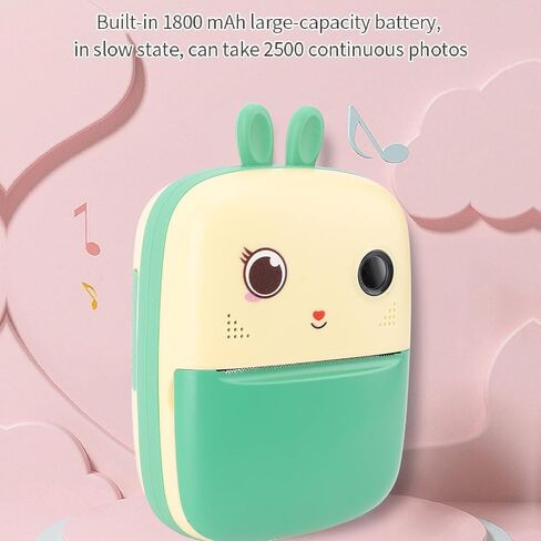 كاميرا Gugxiom Kids طباعة فورية، 1080P 80MP كاميرا طباعة فورية للأطفال تدعم طباعة ألوان الكمبيوتر، كاميرات فيديو رقمية عالية الدقة للأطفال الصغار للأولاد والبنات العمر (أزرق) in Saudi Arabia