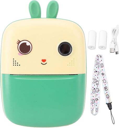كاميرا Gugxiom Kids طباعة فورية، 1080P 80MP كاميرا طباعة فورية للأطفال تدعم طباعة ألوان الكمبيوتر، كاميرات فيديو رقمية عالية الدقة للأطفال الصغار للأولاد والبنات العمر (أزرق) in Saudi Arabia