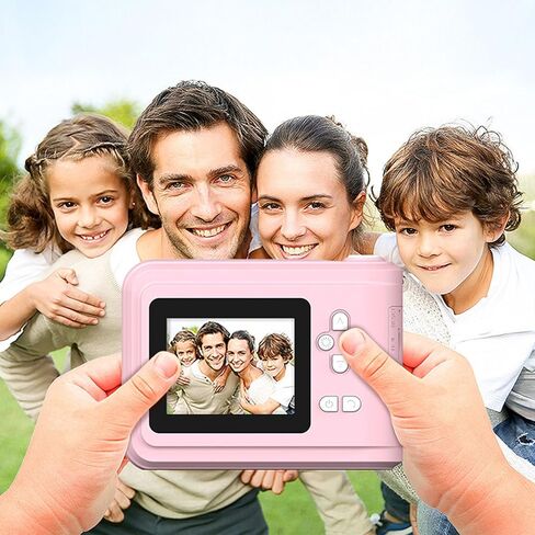 Instant Print Camera for Kids, 48MP 1080P Kids Camera Instant Print with 3 Rolls Print Paper, for Boys & Girls (Blue) in Saudi Arabia
