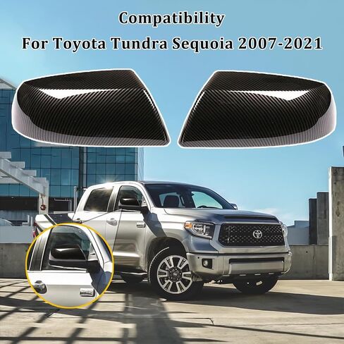 غطاء غطاء مرآة القطر من الباب الخارجي لفورد سوبر الخدمة 2017-2025 F250 F350 2017-2022 F450 F550 SNAP-ON TORING Accessories (Gloss Black) in Kuwait