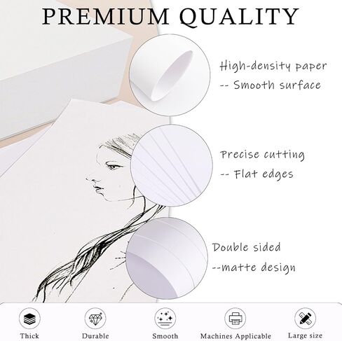 120 ورقة 8.5 × 11 ورقة ورقة ملونة ، 85 رطل/230gsm A4 Morandi Cardstock ، ورقة سجل القصاصات على الوجهين ثقيلة لطباعة NKJET ، صنع البطاقات ، الحرف اليدوية ومشاريع DIY (10 ألوان) in Kuwait