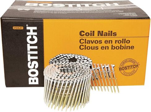 BOSTITCH C10P120DG طبقة سميكة مستديرة الرأس 3 بوصة × 0.120 بوصة مسمار تأطير ملف 15 درجة (2700 لكل صندوق) in Kuwait