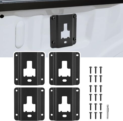 4pcs Tie Down Down Mancors Fit for 2015-2024 2025 Ford F-150 2017-2024 2025 Ford F250 F350 Super Duty & Ford Raptor Truck Bed Tie Downloy لاستبدال السيارات لملحقات Automotive Tie Downs in Kuwait
