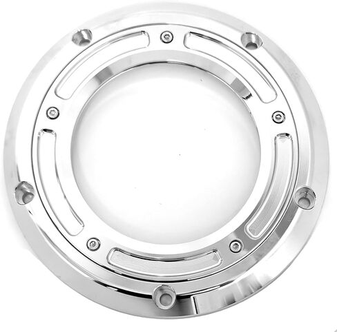 Motorcycle Transparent Derby Cover Engine Timer Cover for Harley Big Twin Cam Touring Electra Glide Road King Dyna Softail Heritage Fatboy 1999-2013 (Black) in Kuwait