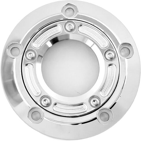 Motorcycle Transparent Derby Cover Engine Timer Cover for Harley Big Twin Cam Touring Electra Glide Road King Dyna Softail Heritage Fatboy 1999-2013 (Black) in Kuwait