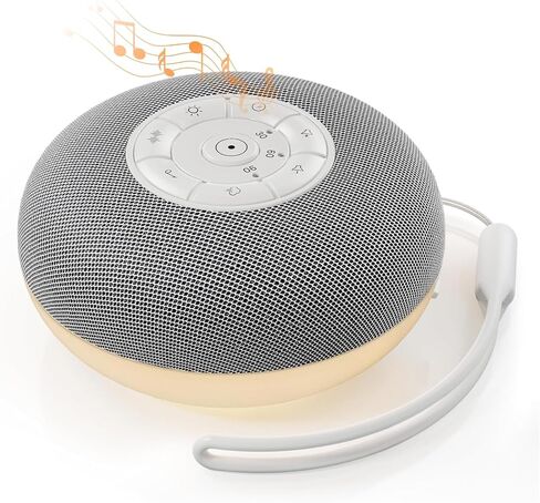 YEVIK Portable Sound Machine for Baby, Soothing Sleep Assistant with 39 Sounds & Night Light for Nursery, Travel, Kids & Adults (USB-C Rechargeable, Auto-Off Timer) in Saudi Arabia