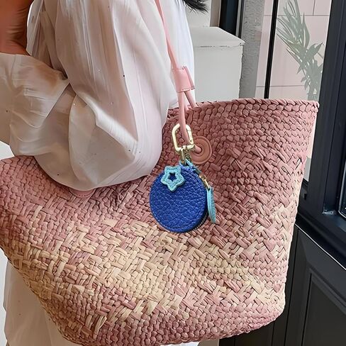 Strawberry Fruit Bag Charm Cute Mini Coin Purse Keychain,Small Leather Coin Pouch Change Purse for Backpack Decoration,Pink Wallet Pouch Gifts for Girl Women in Saudi Arabia