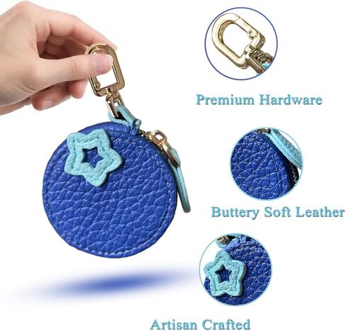 Strawberry Fruit Bag Charm Cute Mini Coin Purse Keychain,Small Leather Coin Pouch Change Purse for Backpack Decoration,Pink Wallet Pouch Gifts for Girl Women in Saudi Arabia