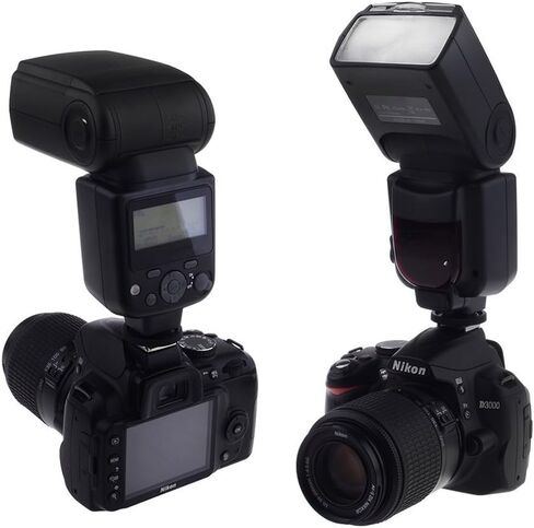 Canon EOS 50D Bounce, Zoom & Swivel Head Flash + High Powered AC Rapid Charger With 4AA 2900 Mah Batteries + Nwv Direct 5 Piece Cleaning Kit in Saudi Arabia