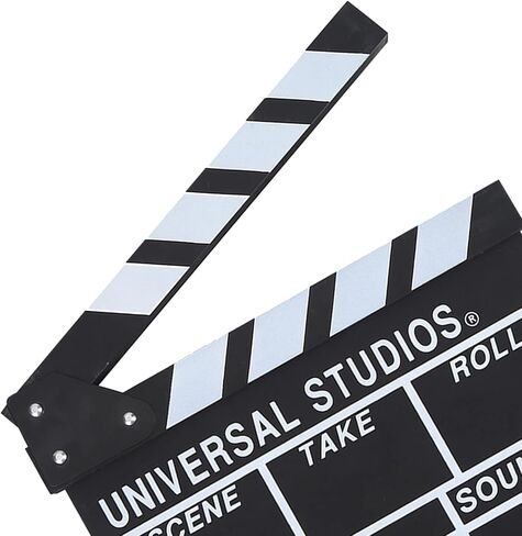 Yunir Wooden Director Clapperboard Film Slate Movie Clapper Board Adjustable Bolts English Version for Film TV Props Home Decoration in Saudi Arabia