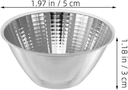 Homoyoyo 3pcs Flashlight Reflector Cup Replacement Accessory Aluminum Reflective Panel for Spotlight Lighting for Indoor and Outdoor Use Brightness and Reduces Glare in Saudi Arabia
