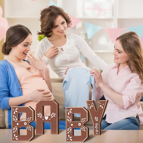 Threehoney 4 Pcs Cielito Lindo Baby Shower Decorations Wooden 3D Mexican Baby Letters Cielito Lindo Party Decoration for Gender Reveal Birthday Fiesta Party in Saudi Arabia