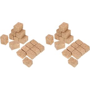 LOGOFUN 16pcs Mini Hay Bales Miniature Hayrick Mini Haystack Decoration Miniature Hay Blocks for Dollhouse Autumn Harvest Table Craft Display (Square) 1.18X0.79X0.79in in Kuwait