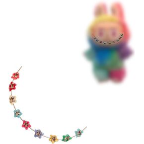 Colorful Braces for 17cm Dolls, Cute Braces for Blind Box Dolls, Personalized Doll Dressing Tools, Doll Teeth Beautification Reusable Set Accessories in Saudi Arabia
