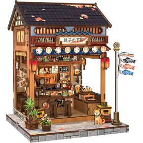CUTEBEE Book Nook Kit - DIY Miniature House Dollhouse Kit for Adults, Booknook Library Bookstore Tiny House Bookshelf Decor 3D Wooden Puzzle, Gifts for Family and Friends (Gallery Bookstore) in Kuwait