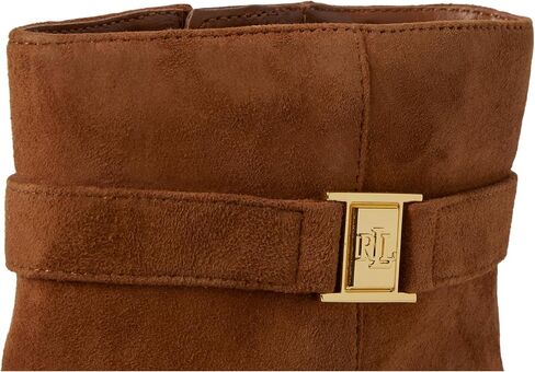 حذاء Lauren Ralph Lauren النسائي Kellie Suede Bootie ذو الكعب العالي الأنيق in Saudi Arabia