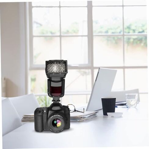 فلتر فلاش من ARTIBETTER عاكس شبكي على شكل قرص العسل لملحقات التصوير الفوتوغرافي، خفيف الوزن، قابل للحمل، سهل التركيب، مادة لتأثيرات الإضاءة الاحترافية in Saudi Arabia