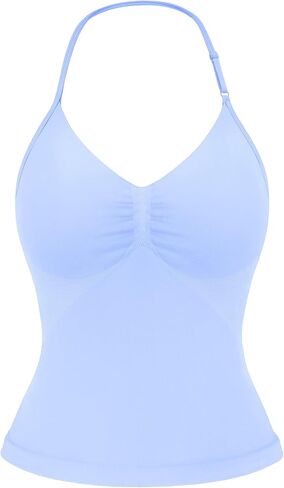 YEOREO SoftHue Impact Longline Strappy Top Women's Halter Workout Tank Tops Backless Gym Longline with Adjustable Strap in Saudi Arabia