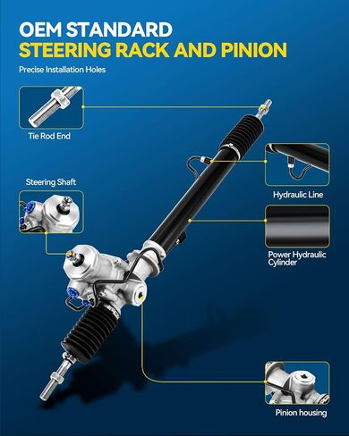 PHILTOP Power Steering Rack and Pinion Compatible with Nissan Altima 2002-2006 2.5L, Hydraulic Rack and Pinion Replace 26-3013 in Saudi Arabia