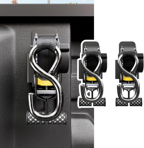2PCS Retractable Tie Down Straps Compatible with 2019-2025 Dodge Ram 1500 Retractable Ratchet Straps Replacement for Dodge Ram 1500 Accessories in Kuwait