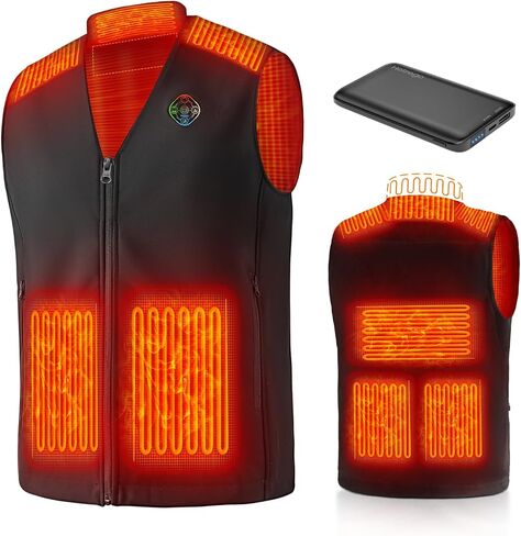 Heated Vest For Men with Battery Pack, Electric Heated Jacket, Smart Controller with Light-Out Design in Saudi Arabia