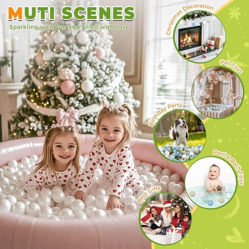 TRENDPLAY Plastic Balls for Ball Pits - Hollow Balls- Safe and Exciting Playtime - Perfect for Baby Pools, Birthday Party Decoration in Kuwait