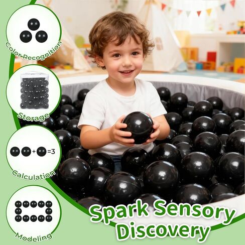 TRENDPLAY Plastic Balls for Ball Pits - Hollow Balls- Safe and Exciting Playtime - Perfect for Baby Pools, Birthday Party Decoration in Kuwait